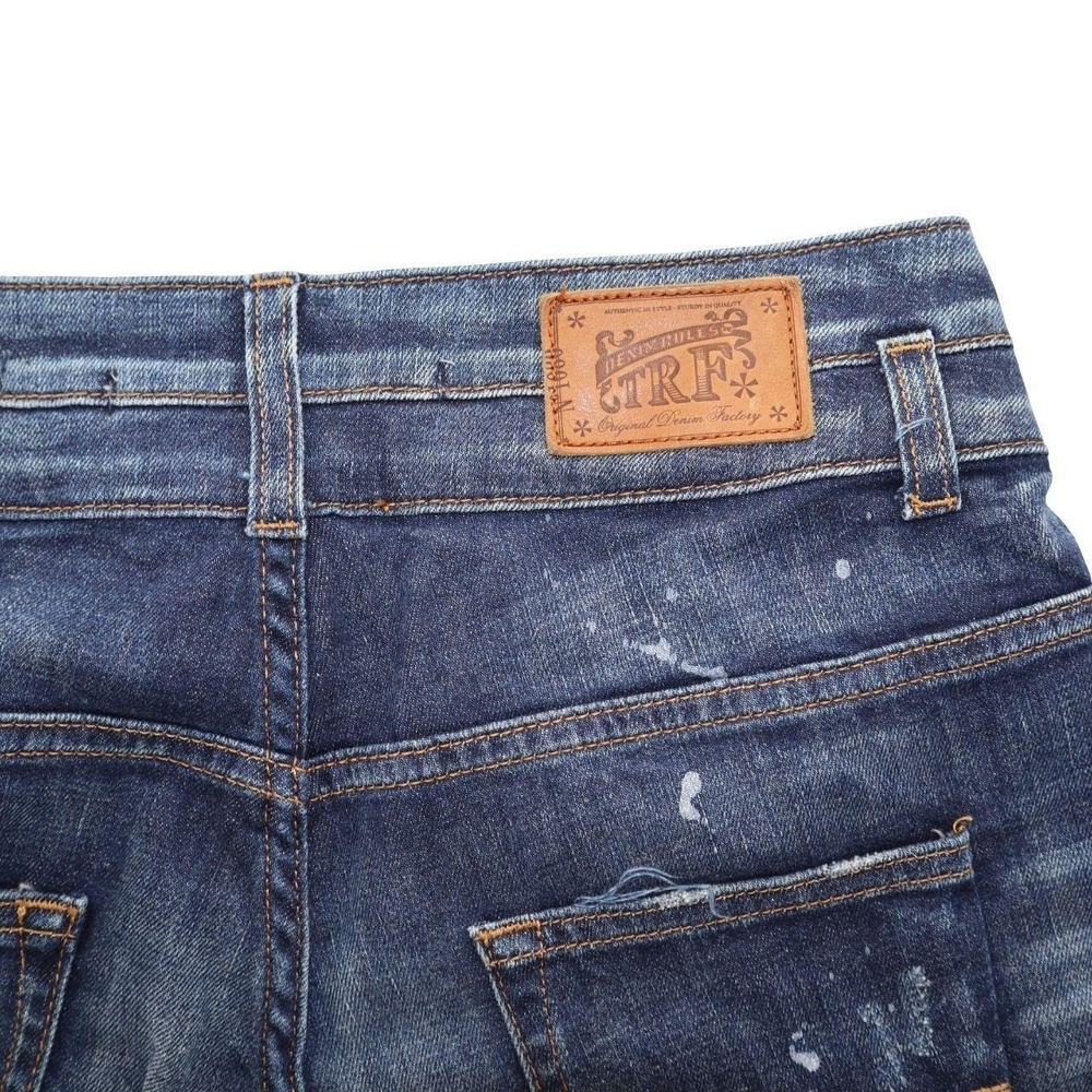 Y2K Zara TRF denim shorts size 6 - Picture 6 of 7
